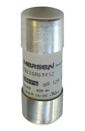 Produktfoto 1 von Mersen Protistor Patronensicherung FF / 25A 22 x 58 mm 700V ac Keramik gR