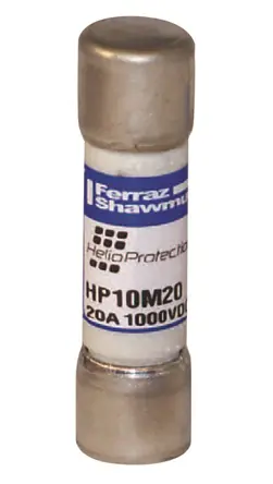 Produktfoto 1 von Mersen HP10M Patronensicherung gPV / 1 A 10 x 38 mm 1 kV Glas Melamin gPV