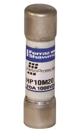 Produktfoto 1 von Mersen HP10M Patronensicherung gPV / 8A 10 x 38 mm 1kV dc Glas Melamin gPV
