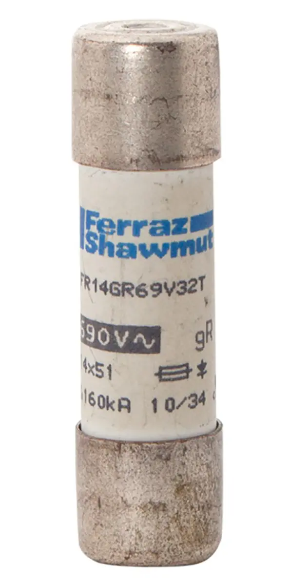 Produktfoto 1 von Mersen Protistor Patronensicherung FF / 20 A 14 x 51 mm 500 V dc, 690 V ac, 700 V ac Keramikrohr gR