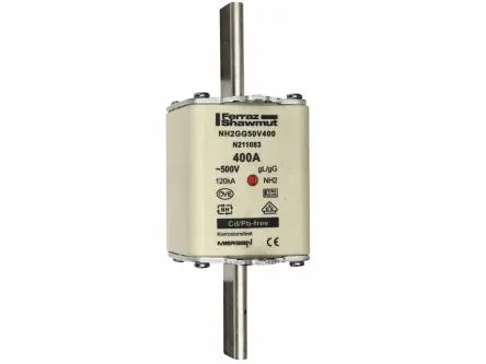 Produktfoto 1 von Mersen NH-Sicherung NH2, 500V ac / 400A gG, gG IEC