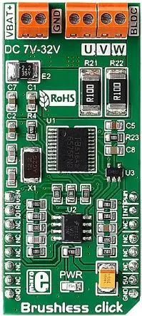 MikroElektronika TB6575FNG Evaluierungsplatine, Bürstenloser Klick Motor-Controller, für Automobilindustrie,