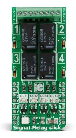 Produktfoto 1 von MikroElektronika GV5-1 Entwicklungsbausatz Spannungsregler, Signalrelais Klick Relais-Klick, für Alarmeinheiten,