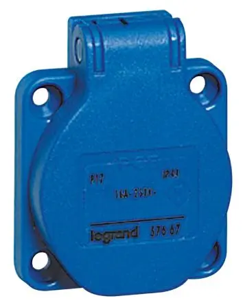 Produktfoto 1 von Legrand Leistungssteckverbinder Blau, 500V / 16A IP44