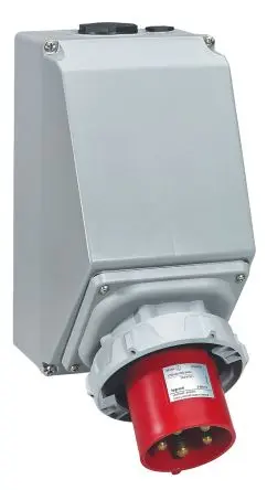 Produktfoto 1 von Legrand Leistungssteckverbinder Rot, 415V / 63A, Wand IP67