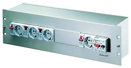 Produktfoto 1 von nVent SCHROFF Verteilerkasten Rahmenklemme Stahl für 19-Zoll-Schrank, 3 U
