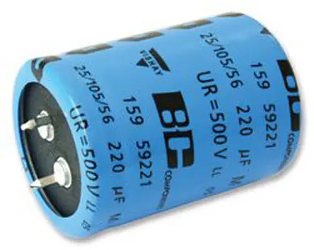 Produktfoto 1 von Vishay PUL-SI Snap-In Aluminium-Elektrolyt Kondensator 470μF ± 20% / 500V dc, Ø 35mm x 60mm, bis 105°C