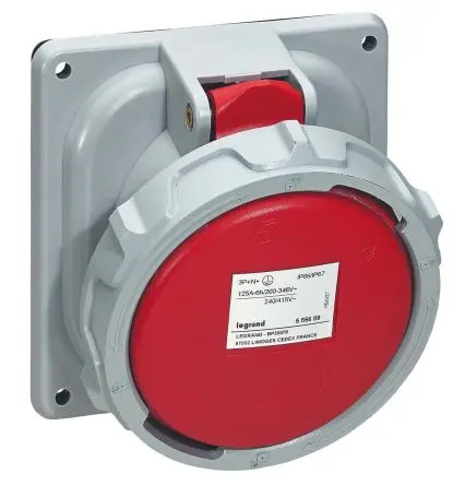 Produktfoto 1 von Legrand P17 Tempra Pro Leistungssteckverbinder Rot, 415V / 125A, Panel IP67