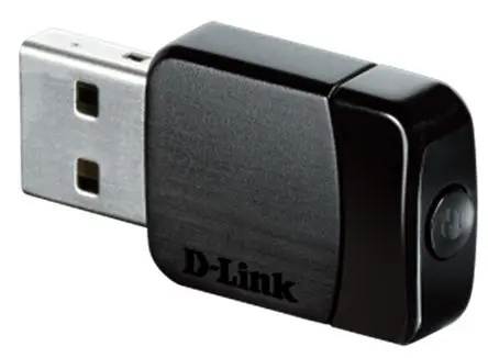 Produktfoto 1 von D-Link WLAN-Adapter USB 2.0 WLAN 5GHz AC600 802.11n, IEEE 802.11 ac, 433Mbit/s