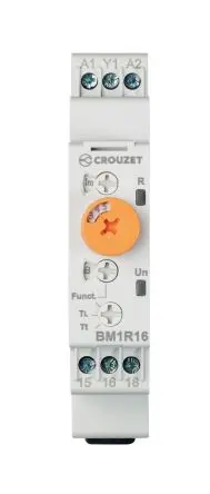 Produktfoto 1 von Crouzet Syr-Line Zeitrelais, DIN-Hutschiene 12 to 240 V ac/dc 12V ac, 240 V ac, 0.5 s to 10 Days, 1 Kont. Multifunktion,