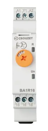 Produktfoto 1 von Crouzet Syr-Line Zeitrelais, DIN-Hutschiene 12 to 240 V dc 12V ac, 240 V ac, 0.5 s to 10 Days, 1 Kont. 1, 1-poliger