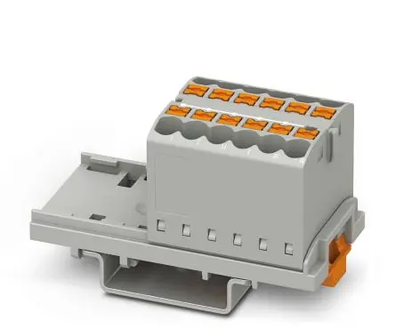 Produktfoto 1 von Phoenix Contact PTFIX Verteilerblock 24A Grau 12-polig
