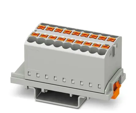 Produktfoto 1 von Phoenix Contact PTFIX Verteilerblock 24A Grau 18-polig