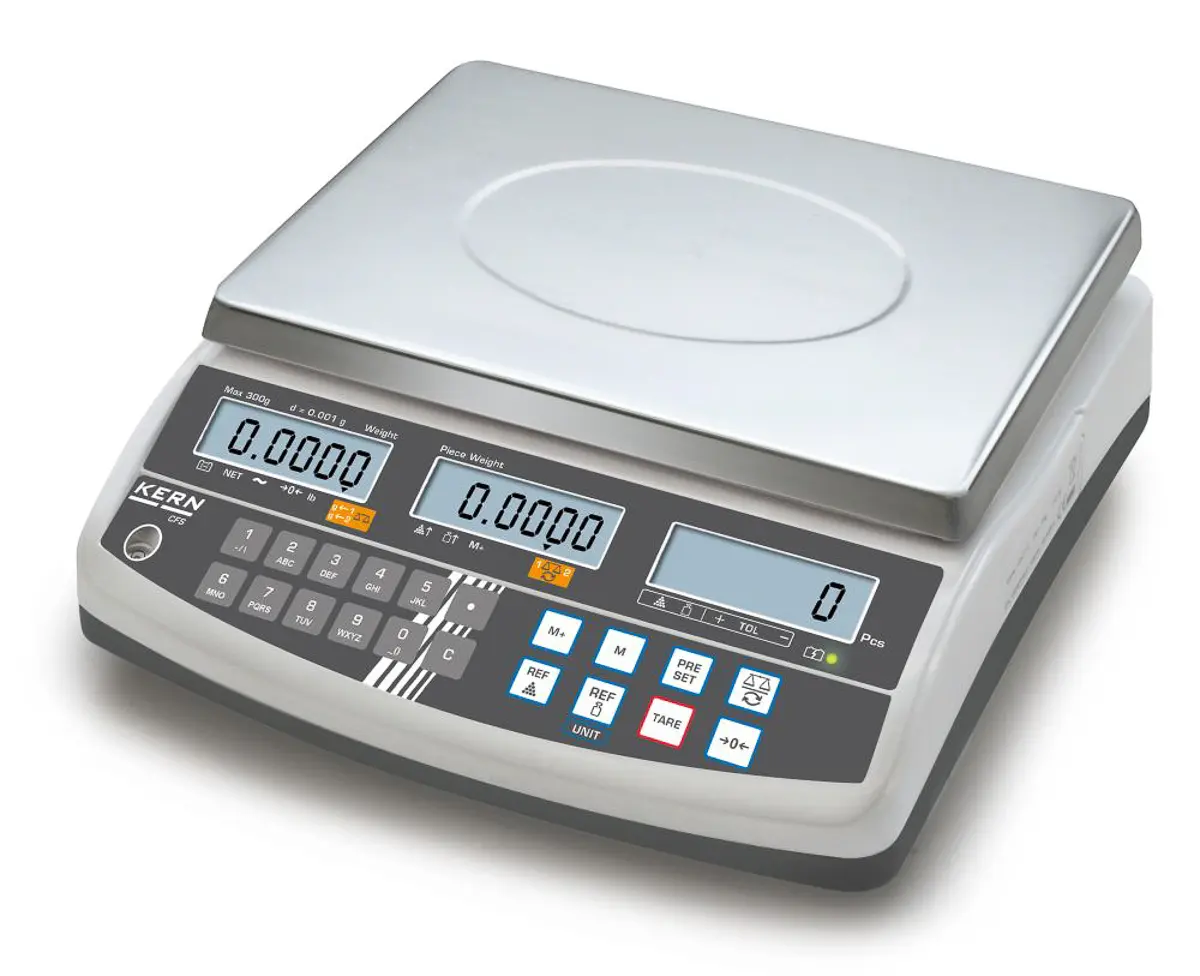 Produktfoto 1 von Kern CFS 15K0.2 Zählwaage mit Zählfunktion 15kg / Auflösung 0,2 g