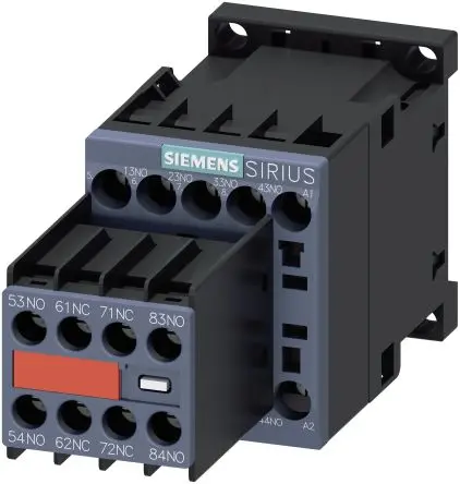 Produktfoto 1 von Siemens SIRIUS Hilfsschütz 230V ac-Spule, 600 V dc, 690V ac / 10 A 230V ac 6 Schließer, 2 Öffner 2-Hilfskontakte