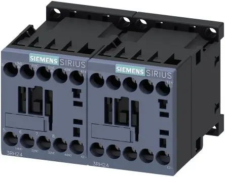 Produktfoto 1 von Siemens SIRIUS Hilfsschütz 110V dc-Spule, 600 V dc, 690V ac / 10 A 110V dc 2 Schließer/2 Öffner 2-Hilfskontakte