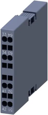 Produktfoto 1 von Siemens SIRIUS Hilfskontakt 2-polig Einrastbefestigung, 1 Schließer/1 Öffner mit Federbelastet Anschluss 10 A, 220V dc