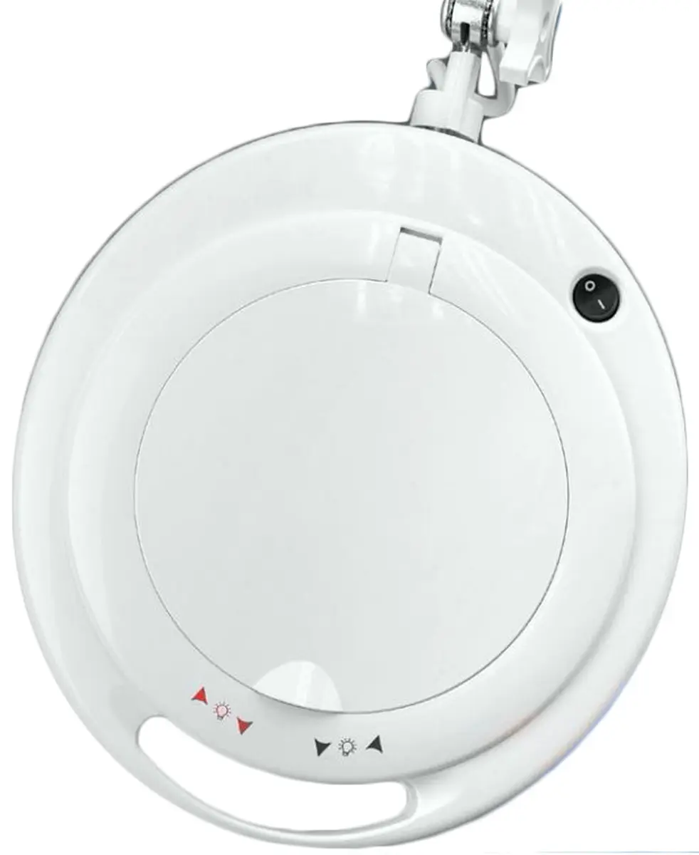Produktfoto 1 von RS PRO LED Lupenleuchte Tischleuchte, 125 mm Linse 125 mm, 9 W / 240 V ac, Reichweite 1.25 m, 3-polig (Global), Typ C