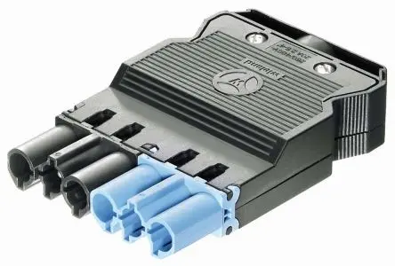 Wieland GST18i6 Beleuchtungssteckverbinder, Kabel Stecker, Stiftleiste, Schraubbefestigung 20A, Kontakte: 6 IP20,
