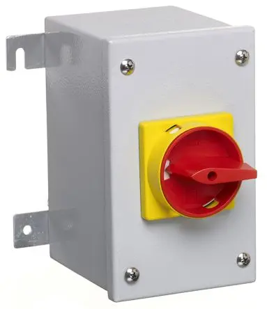 RS PRO LB Trennschalter 4-polig Frontplattenmontage 32A 22 kW Rot IP65 3-phasig
