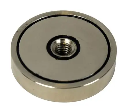 Produktfoto 1 von Eclipse Neodym Magnet 390 N Gewindebohrung B. 40 mm D 8 mm, L. 8 mm