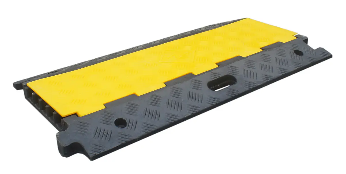 Produktfoto 1 von RS PRO Kabelabdeckung, Innen-Ø 34 mm, 500 mm x 910 mm Thermoplast, Gummi, Schwarz, Gelb