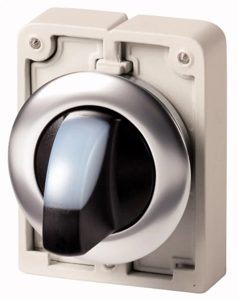 Produktfoto 1 von Eaton RMQ Titan Wählschalterkopf Beleuchtet Weiß 2-Positionen 30mm Rastend