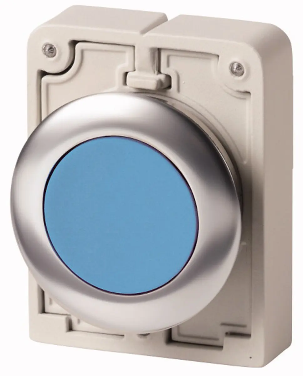 Produktfoto 1 von Eaton RMQ Titan M30 Druckschalter Ø 30 mm, Blau Tastend Rund Rund Metall IP40
