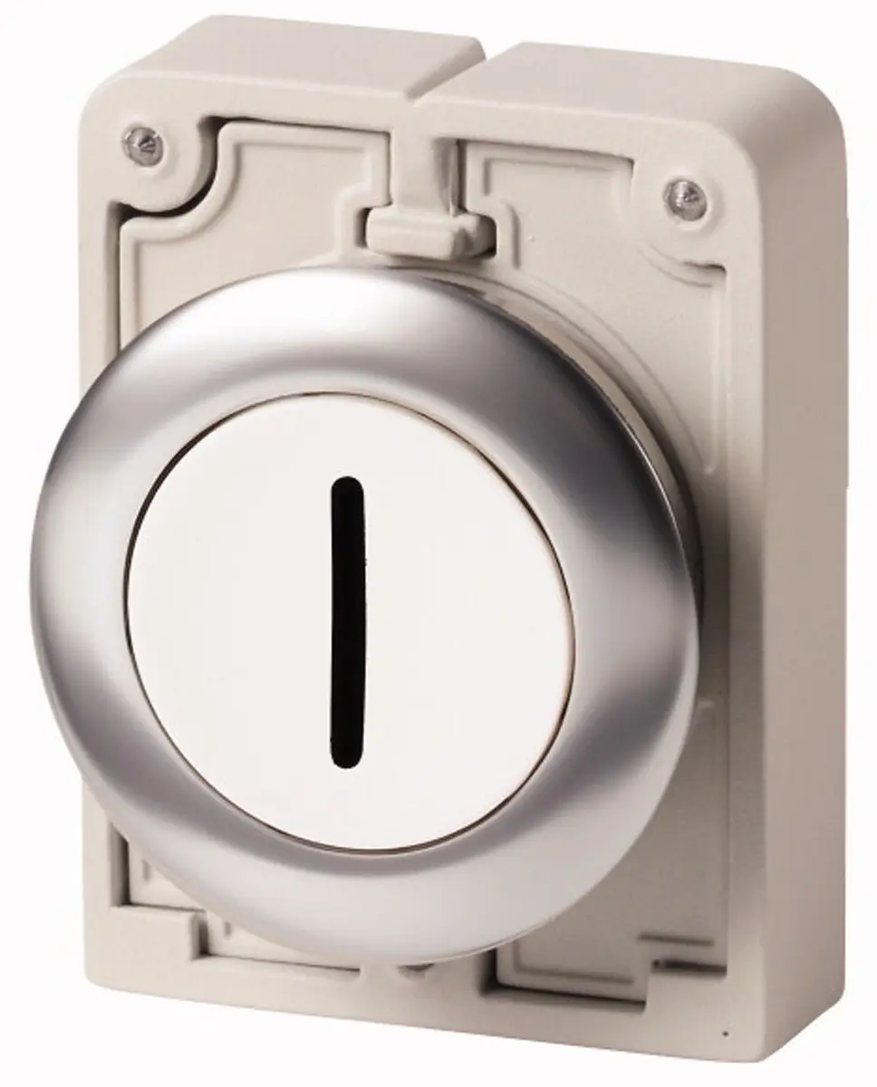 Produktfoto 1 von Eaton RMQ Titan M30 Druckschalter Ø 30 mm, Weiß Tastend Rund Rund Metall IP40