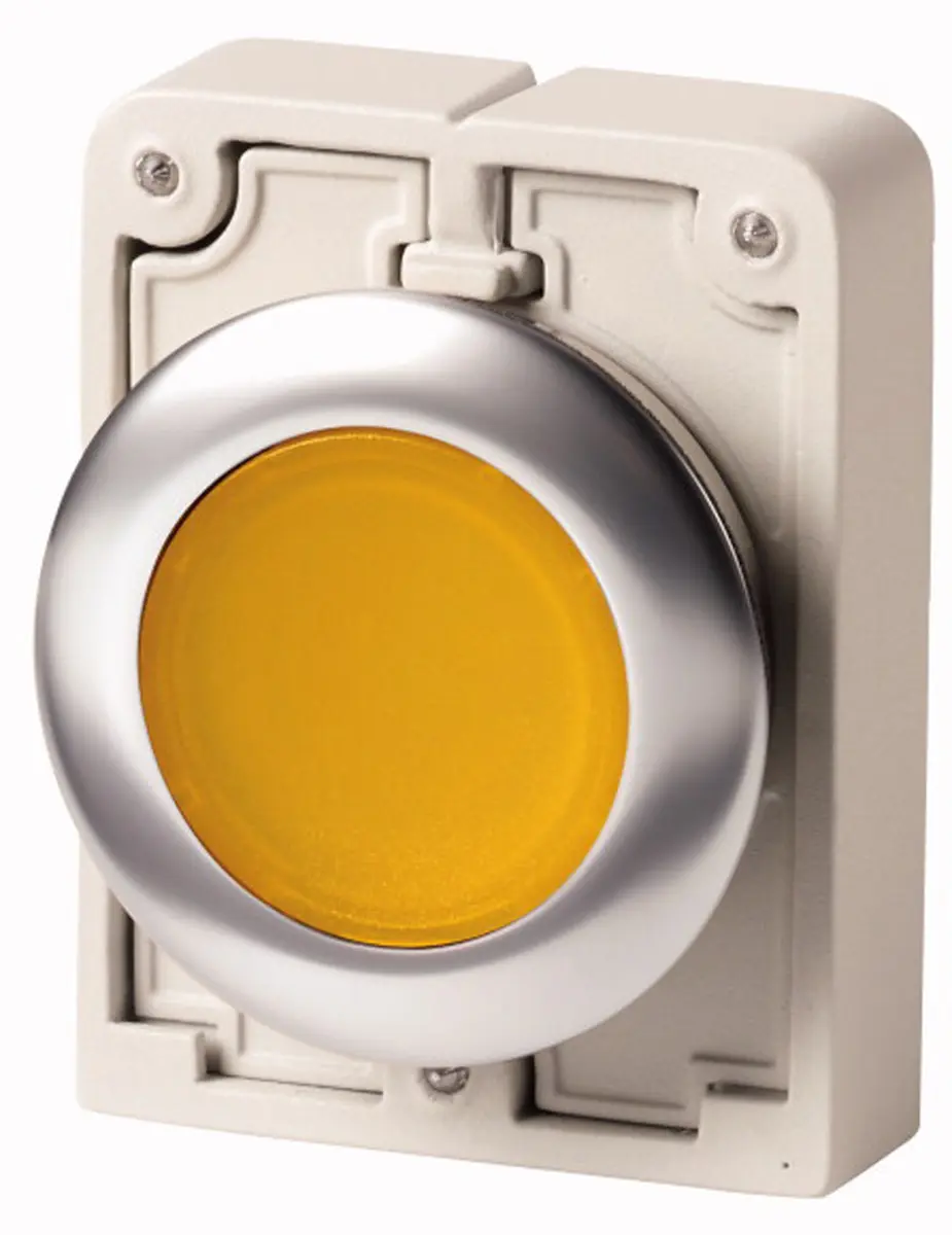 Produktfoto 1 von Eaton RMQ Titan M30 Druckschalter Ø 30 mm, Gelb Tastend Rund Rund Metall IP40