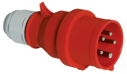 Produktfoto 1 von Bals Leistungssteckverbinder Rot 3P+N+PE, 415V, Kabel Gerade IP44 16A
