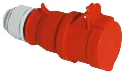 Produktfoto 1 von Bals Leistungssteckverbinder Rot, 415V 3P+N+PE / 16A, Kabel IP44