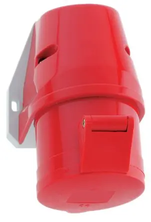Produktfoto 1 von Bals Leistungssteckverbinder Rot, 415V 3P+N+PE / 16A, Wand IP44
