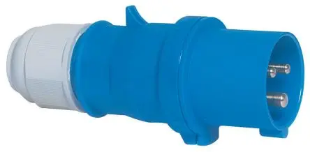 Produktfoto 1 von Bals Leistungssteckverbinder Blau 2P+PE, 230V, Kabel Gerade IP44 32A