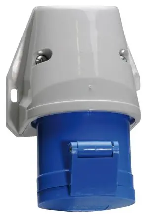 Produktfoto 1 von Bals Leistungssteckverbinder Blau, 230V 2P+PE / 32A, Wand IP44