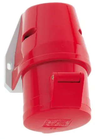 Produktfoto 1 von Bals Leistungssteckverbinder Rot, 415V 3P+N+PE / 32A, Wand IP44