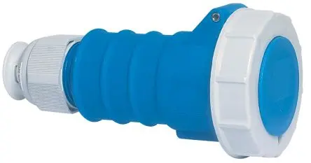 Produktfoto 1 von Bals Leistungssteckverbinder Blau, 230V 2P+PE / 16A, Kabel IP67