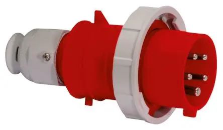 Produktfoto 1 von Bals Leistungssteckverbinder Rot 3P+N+PE, 415V, Kabel Gerade IP67 16A