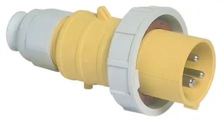 Produktfoto 1 von Bals Leistungssteckverbinder Gelb 2P+PE, 110V, Kabel Gerade IP67 32A