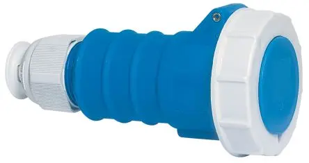Produktfoto 1 von Bals Leistungssteckverbinder Blau, 230V 2P+PE / 32A, Kabel IP67