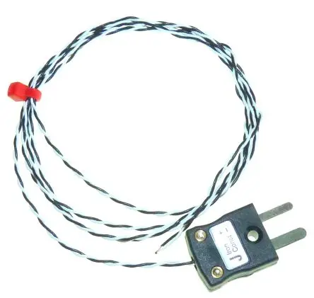Produktfoto 1 von RS PRO Perfluoralkoxyalkan Thermoelement mit offener Messstelle Typ Typ J, Ø 1 mm x 1 m -75 °C → 250 °C