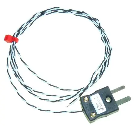 Produktfoto 1 von RS PRO L60 Perfluoralkoxyalkan Thermoelement mit offener Messstelle Typ J x 5 m → 250 °C