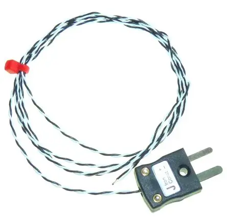 Produktfoto 1 von RS PRO RS232/0517 PFA Thermoelement mit offener Messstelle Typ J x 3 m -75 °C → 250 °C