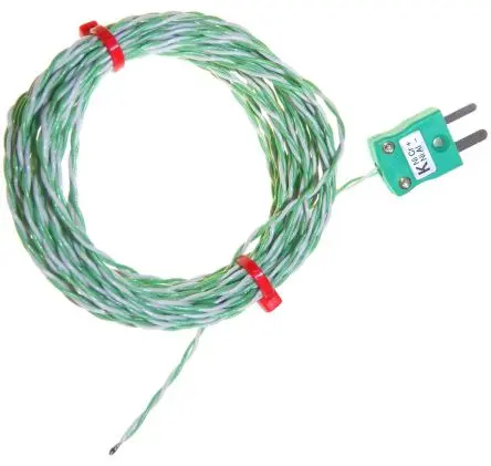 Produktfoto 1 von RS PRO PFA Thermoelement mit offener Messstelle Typ K, Ø 1 mm x 2 m -75 °C → 250 °C