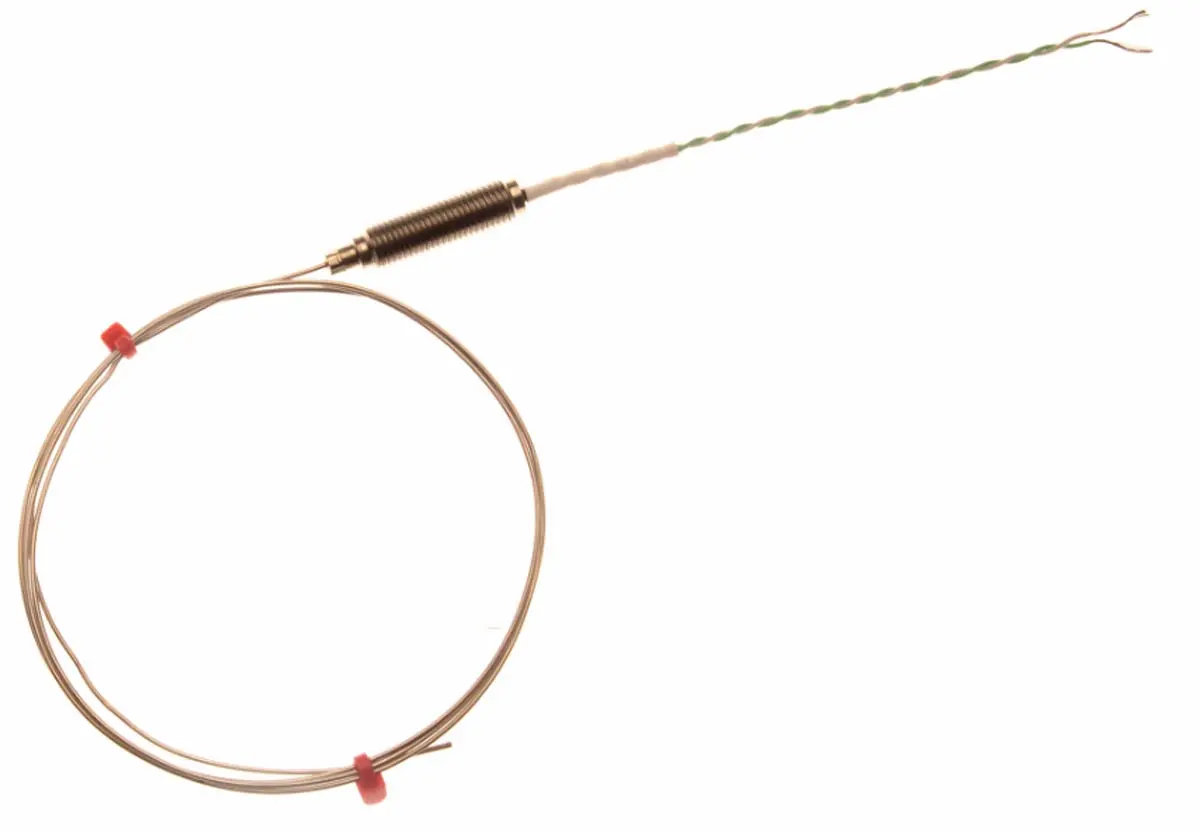 Produktfoto 1 von RS PRO Edelstahl Mineralisoliertes Thermoelement Typ K, Ø 2mm x 150mm → +1100°C