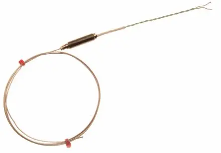 Produktfoto 1 von RS PRO Edelstahl 310 Mineralisoliertes Thermoelement Typ K, Ø 2 mm x 150 mm -40 °C → 1100 °C