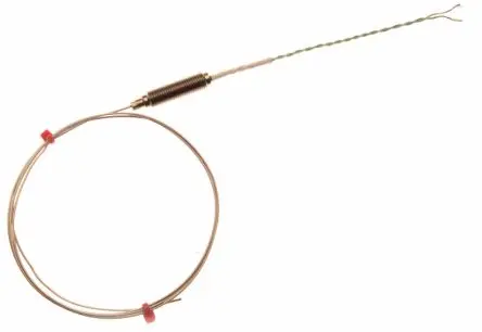 Produktfoto 1 von RS PRO Edelstahl 310 Mineralisoliertes Thermoelement Typ K, Ø 2 mm x 250 mm -40 °C → 1100 °C