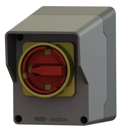 SANTON Citadel MP Trennschalter 4-polig Wandmontage 25A Rot IP20 3-phasig