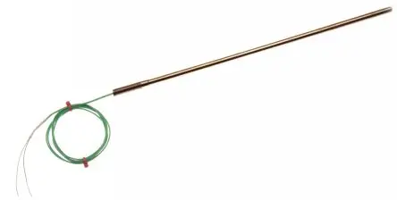 Produktfoto 1 von RS PRO Edelstahl 310 Mineralisoliertes Thermoelement Typ K, Ø 2 mm x 250 mm -40 °C → 1100 °C
