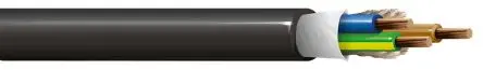 Produktfoto 1 von Belden 19401 Netzkabel, 3-adrig Schwarz /Ø 6.85 mm Außen-ø , 76 m 60 °C, 300V, Polyvinylchlorid